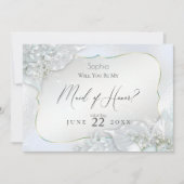 Bent u mijn dienstmeisje van Honor Icy Blue Shimme Kaart (Voorkant)