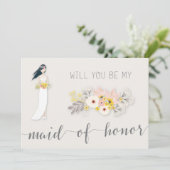 Bent u mijn dienstmeisje van Kaart Girl Black Hair (Staand voorkant)