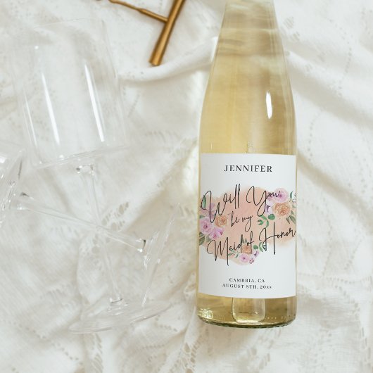 Bent u mijn dienstmeisje? wijn etiket