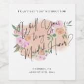 Bent u mijn dienstmeisje? Wijnlabel Wijn Etiket (Enkel label)