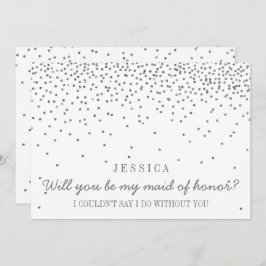 Bent u mijn dienstmeisje? ZilverConfetti Kaart