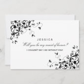 Bent u mijn dienstmeisje? Zwart-witzwitjes Kaart (Voorkant)