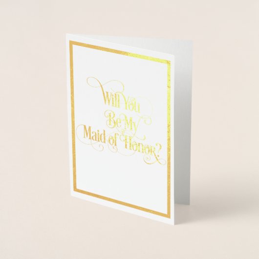 Bent u mijn dochter van een eersterangs goudolieka folie kaarten (Voorkant)