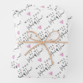 Bent u mijn dochter van eervolle papierpakbladen? inpakpapier vel (In situ)