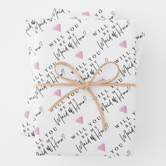 Bent u mijn dochter van eervolle papierpakbladen? inpakpapier vel (In situ)