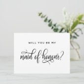 Bent u mijn dochter van het eerbetoon-voorstel-kaa kaart (Staand voorkant)