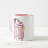 Bent u mijn eerbetoon? tweekleurige koffiemok (Voorkant links)