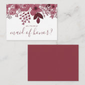 Bent u mijn eerwaarde Burgundy Floral? Informatiekaartje (Voorkant / Achterkant)