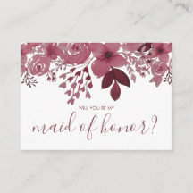 Bent u mijn eerwaarde Burgundy Floral?