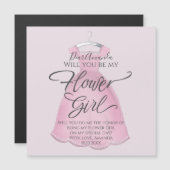 Bent u mijn gepersonaliseerde Bloemenmeisje-voorst (Voorkant / Achterkant)