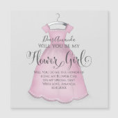 Bent u mijn gepersonaliseerde Bloemenmeisje-voorst (Voorkant)