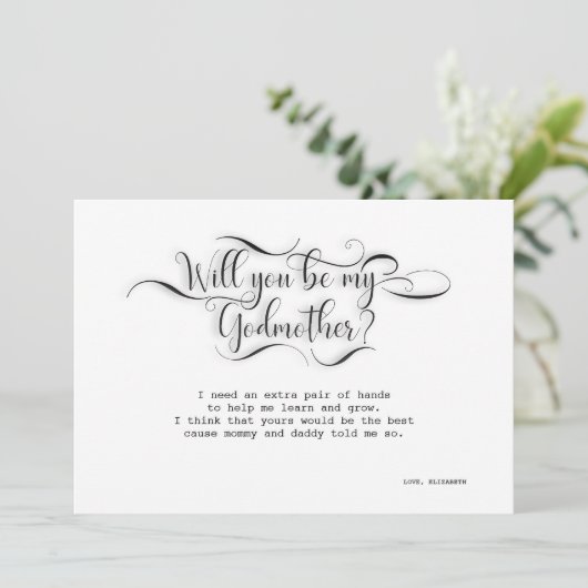 Bent u mijn god? kaart (Staand voorkant)