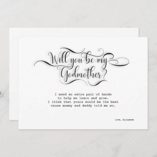 Bent u mijn god? kaart (Voorkant / Achterkant)