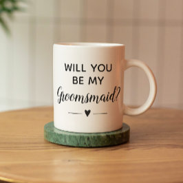 Bent u mijn Groomsmaid-voorstel? Koffiemok