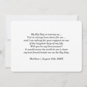 Bent u mijn Groomsman? Aangepaste uitnodigingen (Achterkant)