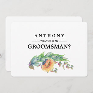 Bent u mijn Groomsman? Aangepaste uitnodigingen