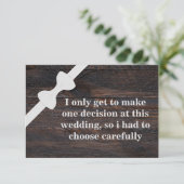 Bent u mijn Groomsman? Achtergrond van hout Kaart (Staand voorkant)