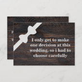 Bent u mijn Groomsman? Achtergrond van hout Kaart (Voorkant / Achterkant)