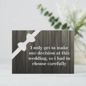 Bent u mijn Groomsman? Achtergrond van hout Kaart (Staand voorkant)