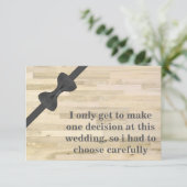 Bent u mijn Groomsman? Achtergrond van hout Kaart (Staand voorkant)