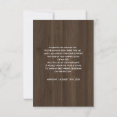 Bent u mijn Groomsman? Barn Wood Rustic Kaart (Achterkant)