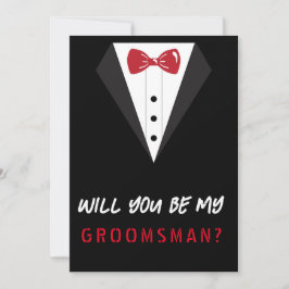 Bent u mijn Groomsman? Bedankkaart