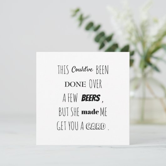 Bent u mijn Groomsman Best Man Flat Card? Kaart (Staand voorkant)