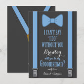 Bent u mijn Groomsman - Blauwe Stropdassen races? Kaart (Voorkant / Achterkant)