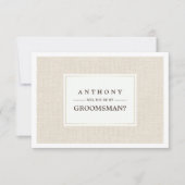 Bent u mijn Groomsman? Brekstructuur Kaart (Voorkant)