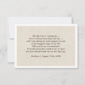 Bent u mijn Groomsman? Brekstructuur Kaart (Achterkant)