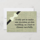 Bent u mijn Groomsman? Burlap-achtergrond Kaart (Voorkant)