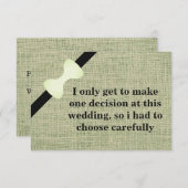 Bent u mijn Groomsman? Burlap-achtergrond Kaart (Voorkant / Achterkant)