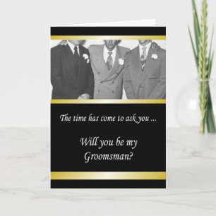 Bent u mijn Groomsman? - Classy