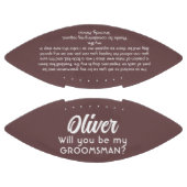 Bent u mijn Groomsman Custom Name and Text? American Football (Panelen)
