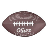 Bent u mijn Groomsman Custom Name and Text? American Football (Voorkant)