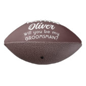 Bent u mijn Groomsman Custom Name and Text? American Football (Gedraaid 270)