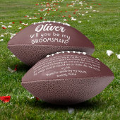 Bent u mijn Groomsman Custom Name and Text? American Football
