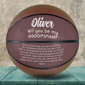 Bent u mijn Groomsman Custom Name and Text? Basketbal