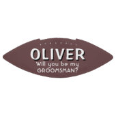 Bent u mijn Groomsman Custom Name Football? American Football (Paneel)
