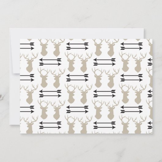 Bent u mijn Groomsman Deer Antlers en Arrow? Kaart (Achterkant)