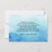 Bent u mijn Groomsman? doornhaai Kaart (Achterkant)