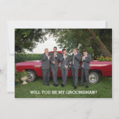 Bent u mijn Groomsman-fotovoorstel? (Voorkant)