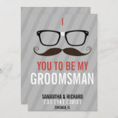 Bent u mijn Groomsman Geek Glasses? Kaart (Voorkant / Achterkant)