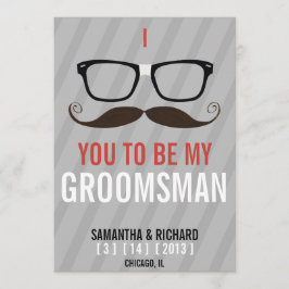 Bent u mijn Groomsman Geek Glasses? Kaart