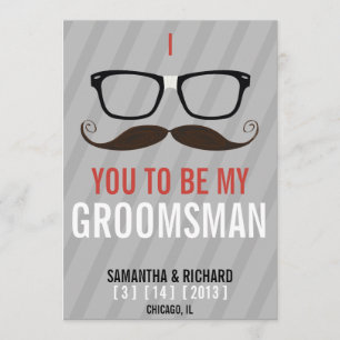 Bent u mijn Groomsman Geek Glasses? Kaart