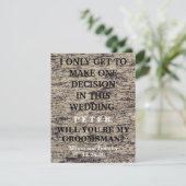 Bent u mijn Groomsman? Gepersonaliseerd Kaart (Staand voorkant)