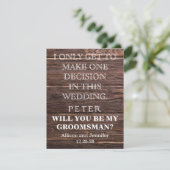 Bent u mijn Groomsman? Gepersonaliseerd Kaart (Staand voorkant)