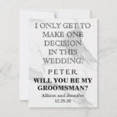 Bent u mijn Groomsman? Gepersonaliseerd Kaart (Voorkant)