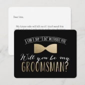 Bent u mijn Groomsman? | Groomsmannen Kaart (Voorkant / Achterkant)
