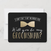 Bent u mijn Groomsman? | Groomsmannen Kaart (Voorkant)